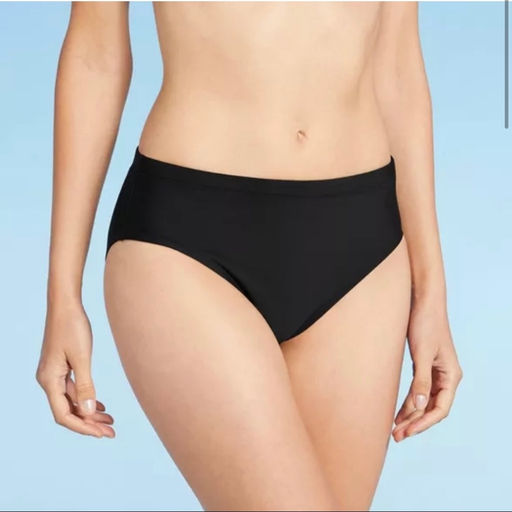 Aquagreen Black Bikini Swimsuit Bottoms NWT
